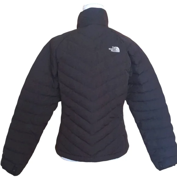 The North Face 550 Flare Goose Down Black Zip Jacket Size SP - Picture 3 of 16